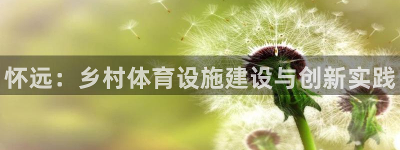 意昂体育4平台假的吗是真的吗吗：怀远：乡村体育设施建设与创新 
