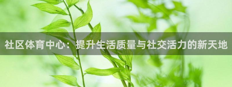 意昂体育4招商电话号码：社区体育中心：提升生活质量与