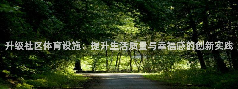 意昂4娱乐首页网站大全：升级社区体育设施：提升生活质