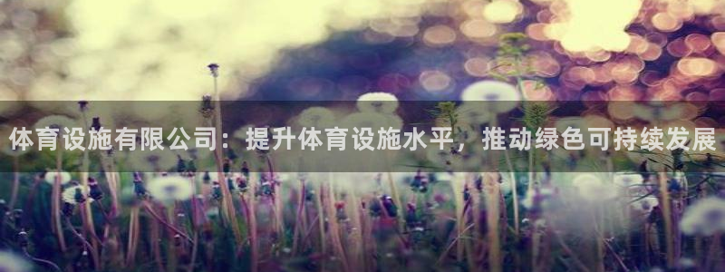 意昂4娱乐网站：体育设施有限公司：提升体育设施水平，
